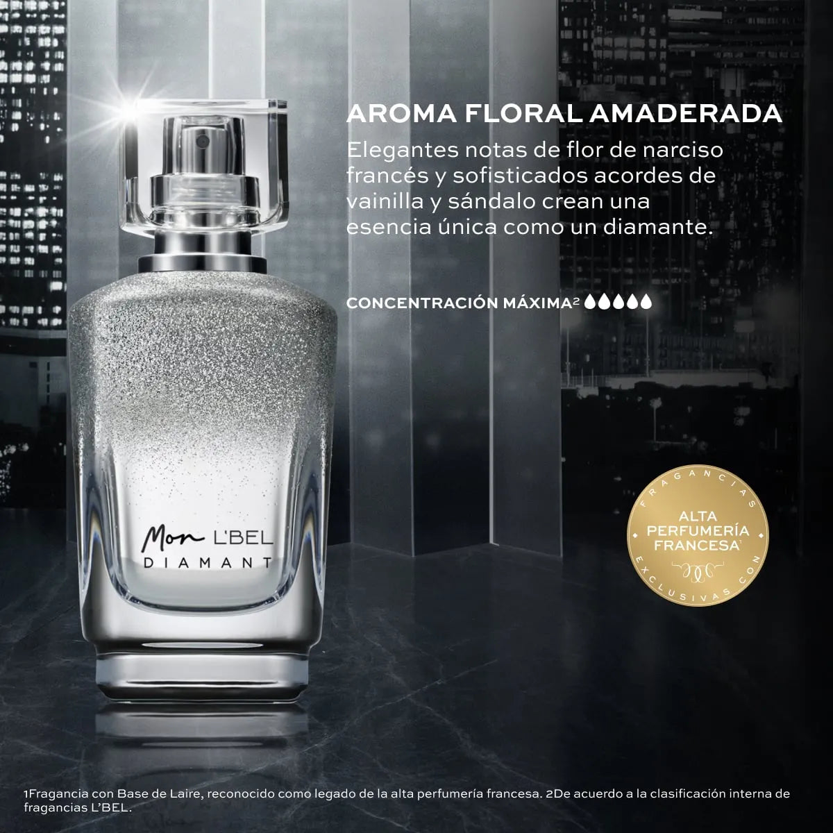 Perfume Para Mujer De Máxima Concentración Mon L'Bel Diamant 40 Ml