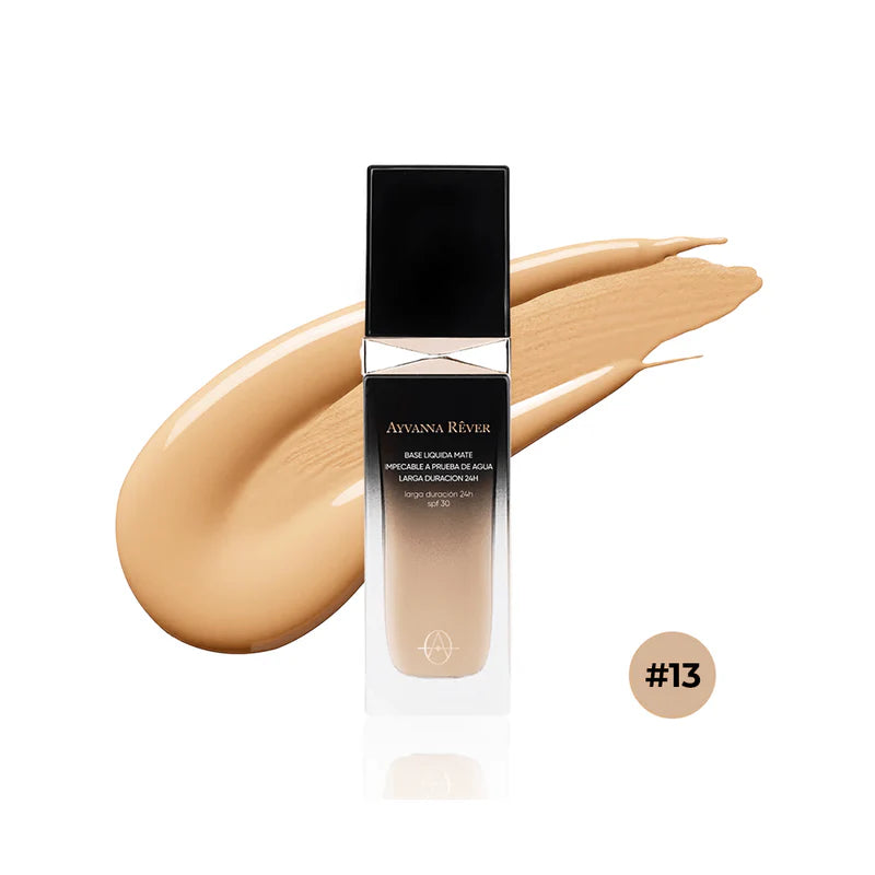 Base Liquida Mate Impecable A Prueba De Agua Larga Duracion 24H