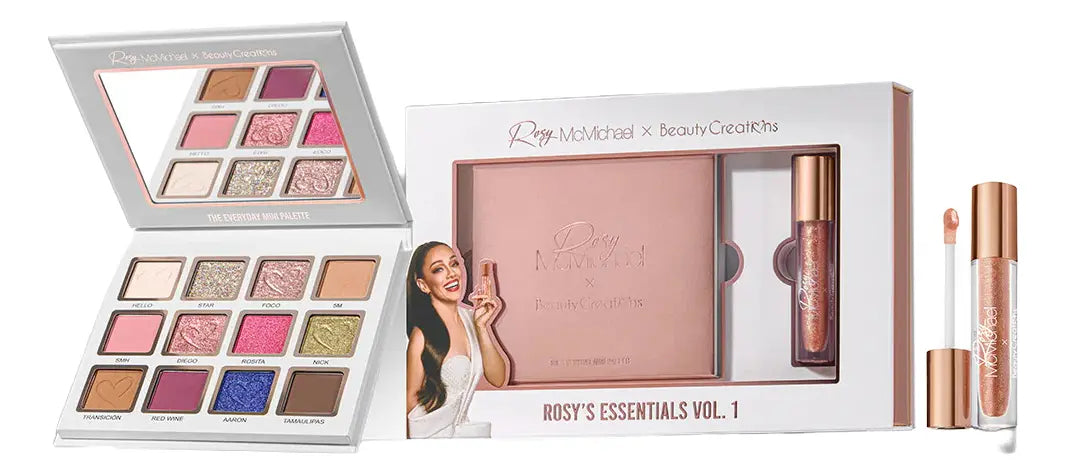 Rosy McMichael X Beauty Creations - Bundle Rosy's Essentials Vol.1 - Gloss + Paleta