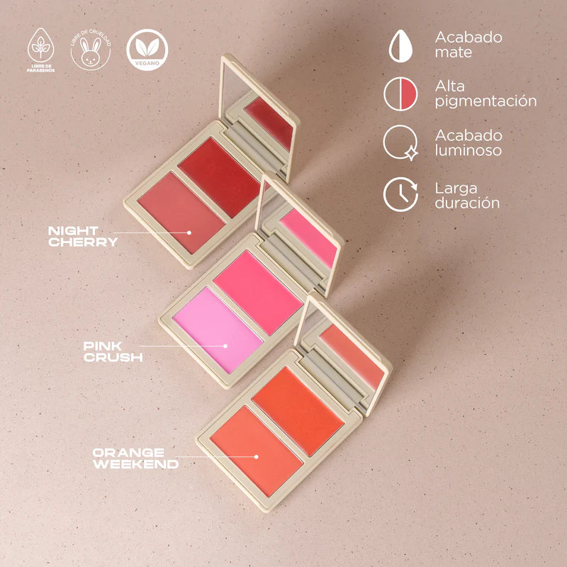 Rubor En Dúo Allure Crema Y Polvo Compacto