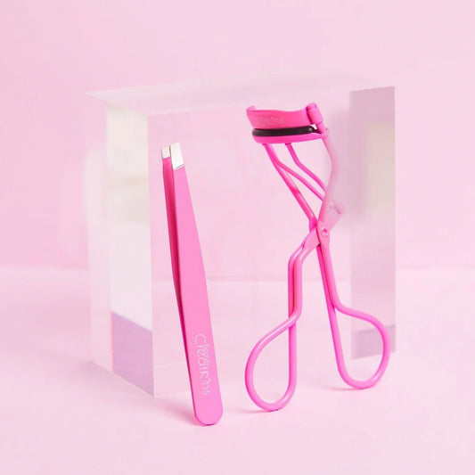 Set De Rizador De Pestañas Y Pinzas Para Cejas