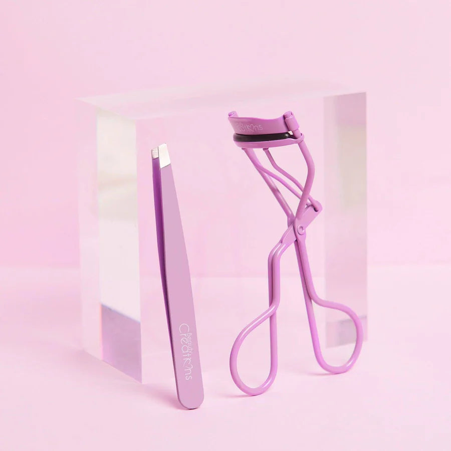 Set De Rizador De Pestañas Y Pinzas Para Cejas