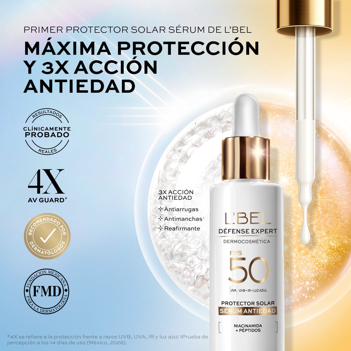 Protector Solar Facial Sérum Défense Expert Antiedad 27 Ml