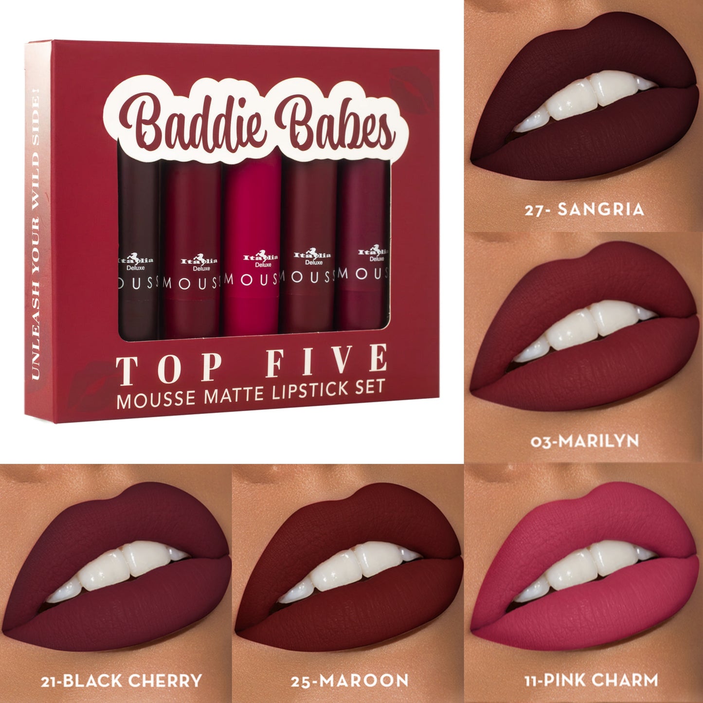 Mousse Matte Lipstick - Top Five Sets