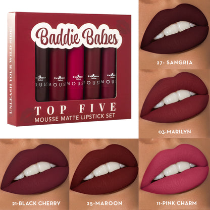 Mousse Matte Lipstick - Top Five Sets