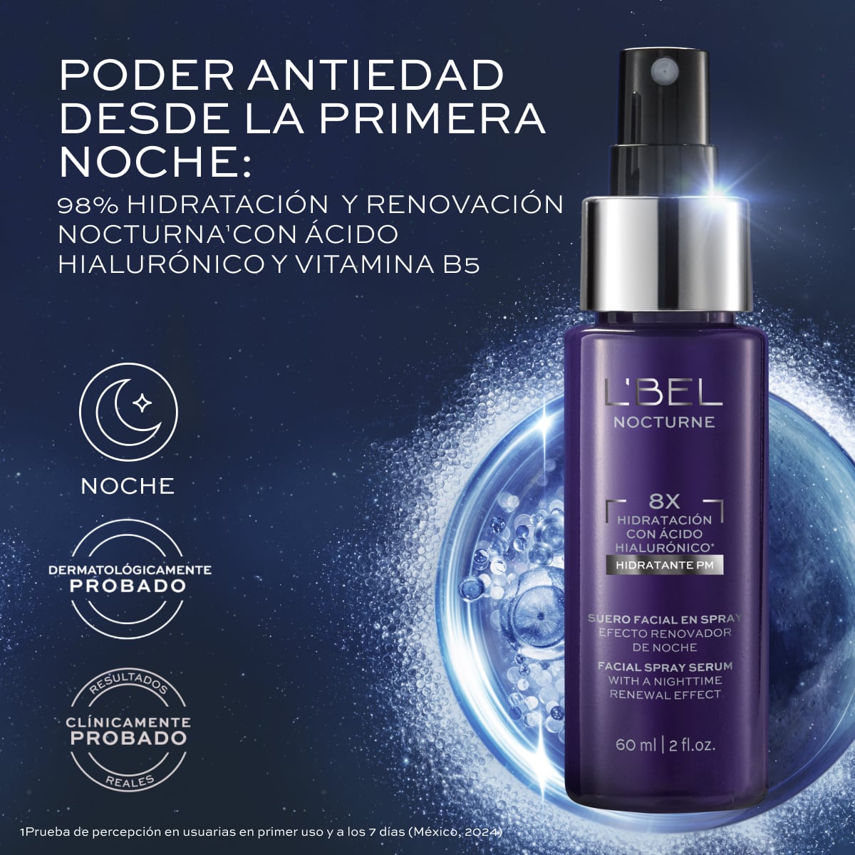 Nocturne Hidratante Facial En Spray 60 Ml