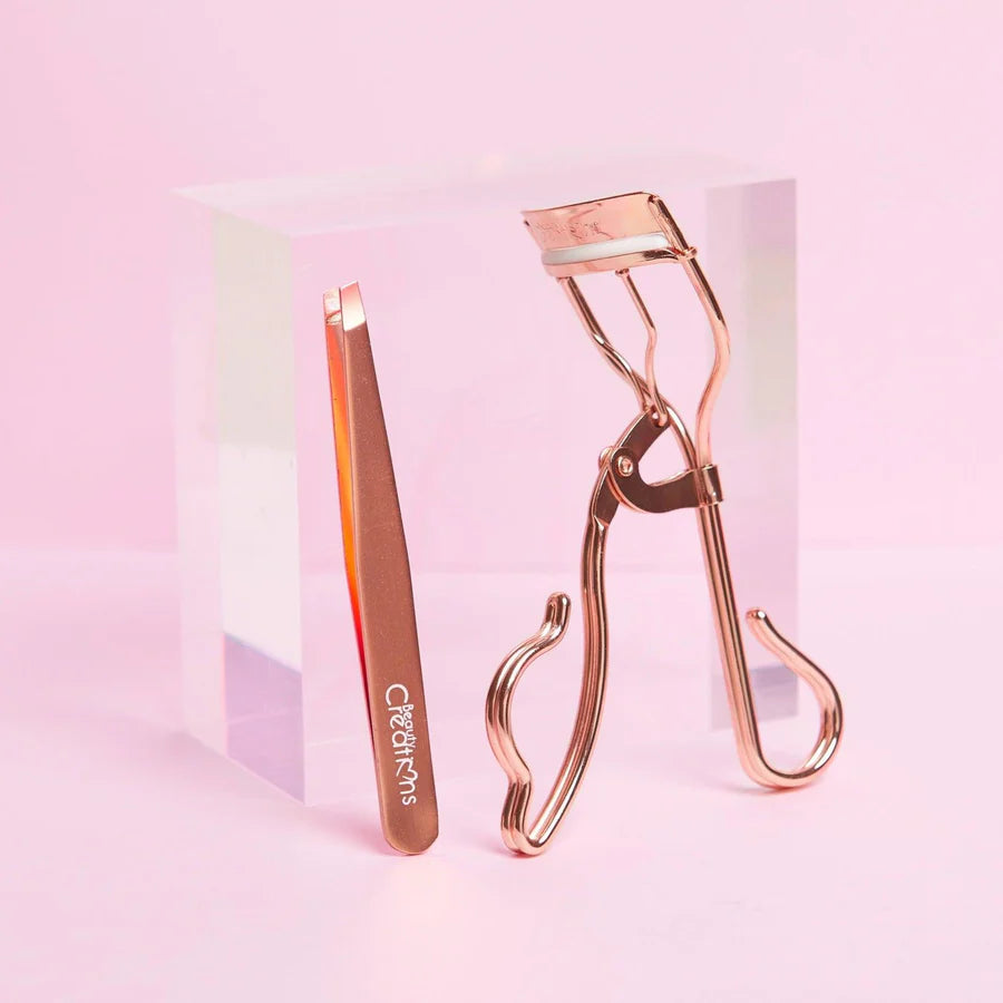 Set De Rizador De Pestañas Y Pinzas Para Cejas